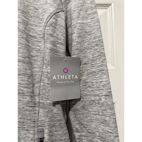 ATHLETA Cya Stronger Long Hoodie Jacket Heather Grey size XXS - Picture 3 of 11